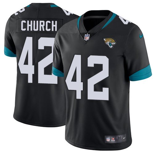 Nike Jaguars #42 Barry Church Black Alternate Men's Stitched NFL Vapor Untouchable Limited Jersey